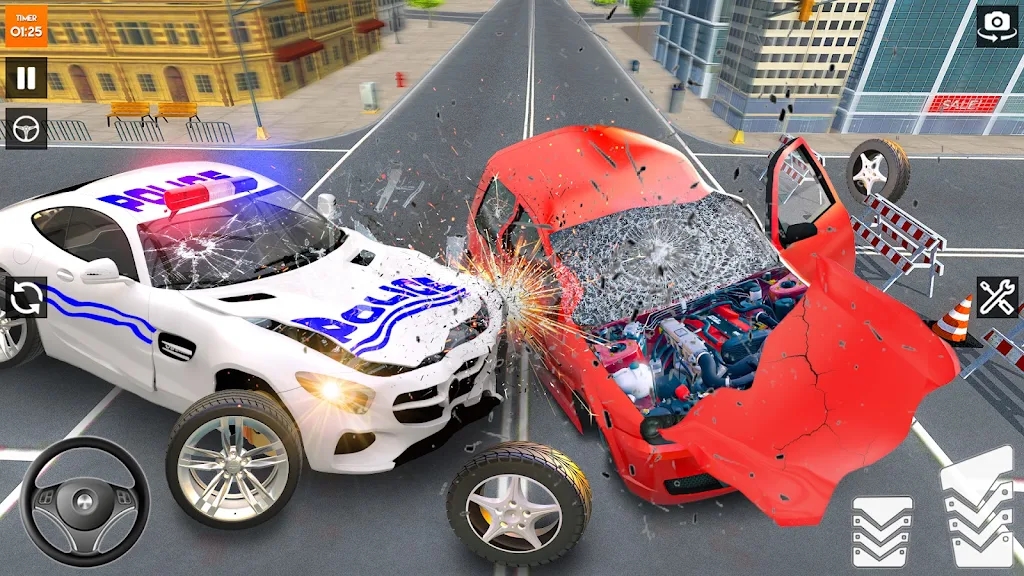 警车车祸模拟器截图