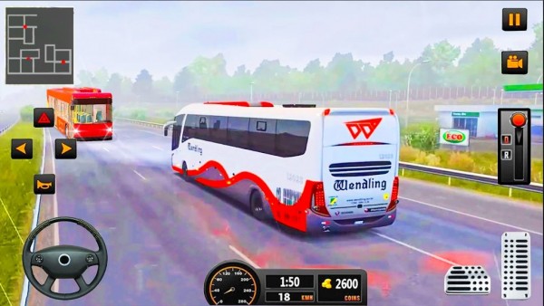 豪华巴士模拟公路教练截图