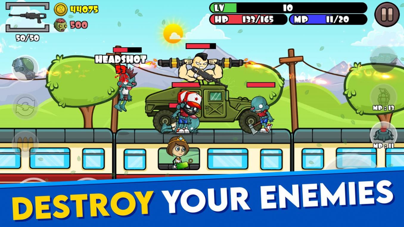 斯蒂克曼与枪僵尸战争Stickman and Gun: Zombie War截图