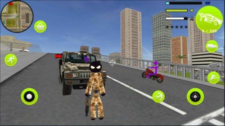 火柴人陆军绳索英雄army stickman rope hero截图