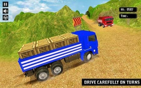 印度卡车山路3D截图