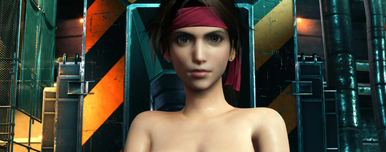 《最终幻想7：重制版》杰西无肩甲全清凉果果MOD[支持发色变换瞳色变换]截图