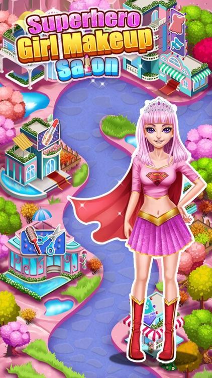 超级英雄女孩化妆截图