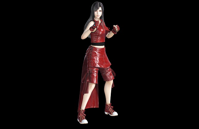 《最终幻想7:重制版》蒂法大红色圣子降临服装MOD截图