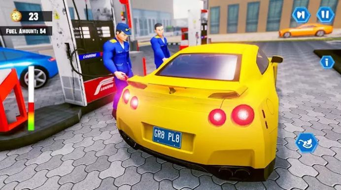 加油站汽车清洗沙龙3D截图