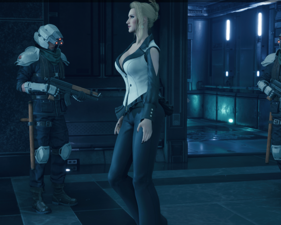 《最终幻想7:重制版》 斯嘉莱特穿上拳皇麦卓服装MOD截图