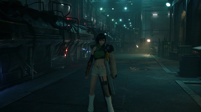 《最终幻想7：重制版》尤菲替换克劳德作为主角MOD截图