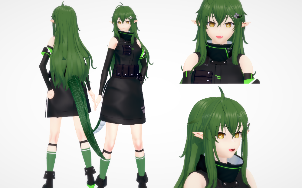 《恋活Sunshine》绿发蜥蜴拟人美少女MOD截图