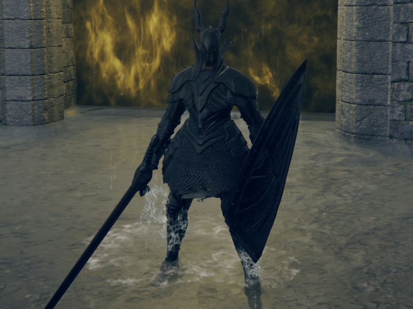 《艾尔登法环》黑暗之魂3黑骑士剑盾MOD截图
