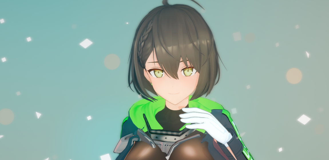《恋活Sunshine》未来科技风黑发美少女MOD截图
