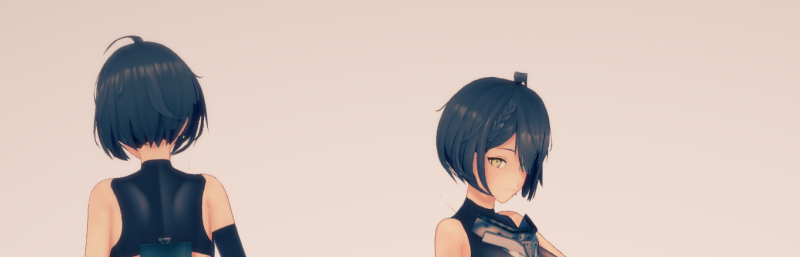《恋活Sunshine》未来科技风黑发美少女MOD截图