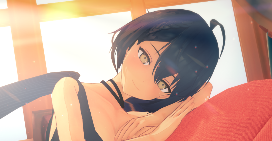 《恋活Sunshine》未来科技风黑发美少女MOD截图