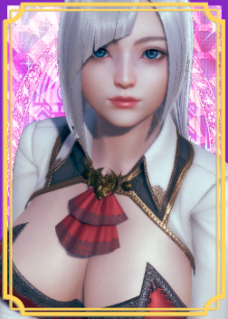 《AI少女》银色披肩发红色服务生紧身衣小姐姐MOD截图