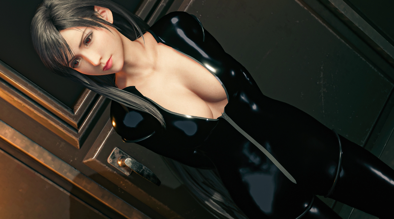 《最终幻想7:重制版》蒂法黑色特工紧身衣v1.1MOD截图