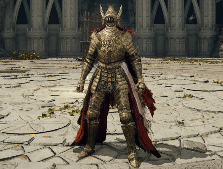 《艾尔登法环》纯金色尊腐骑士铠甲MOD截图
