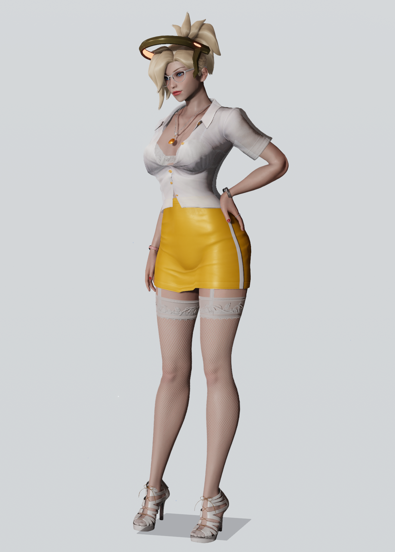 《AI少女》守望先锋女秘书装天使MOD截图