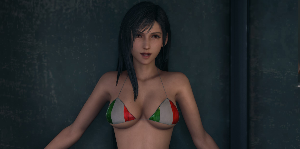 《最终幻想7:重制版》蒂法夏日海边意大利比基尼泳装MOD截图