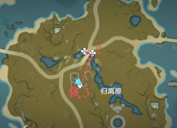 原神2022最新马尾采集路线图
