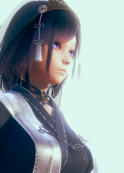 《AI少女》黑色短发黑色巫女装小姐姐MOD截图