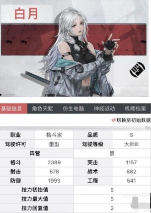 《钢岚》白月阵容搭配推荐