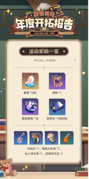 崩坏星穹铁道列车年度开拓报告活动攻略